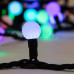 Гирлянда Мультишарики 17,5 мм, 10 м, черный каучук, 80 LED, цвет RGB